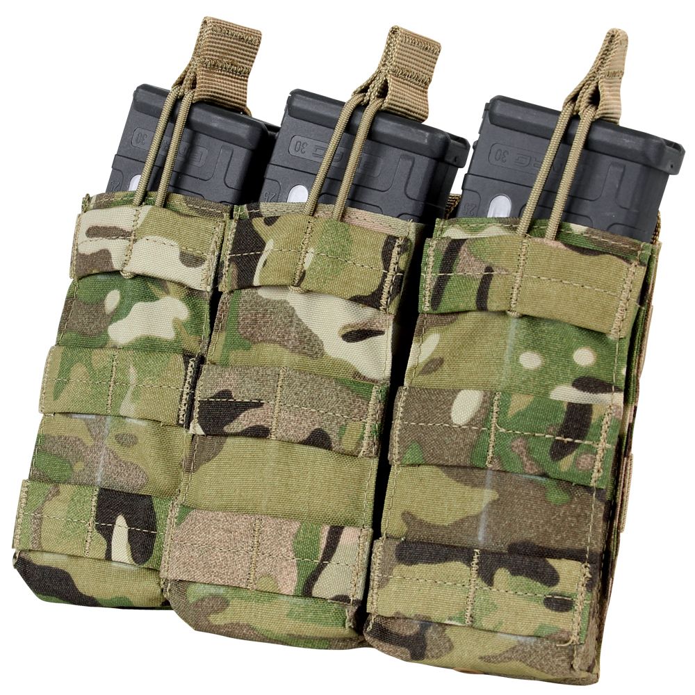 AIRSOFT TRIPLE OPEN TOP MAG POUCH WITH MULTICAM®